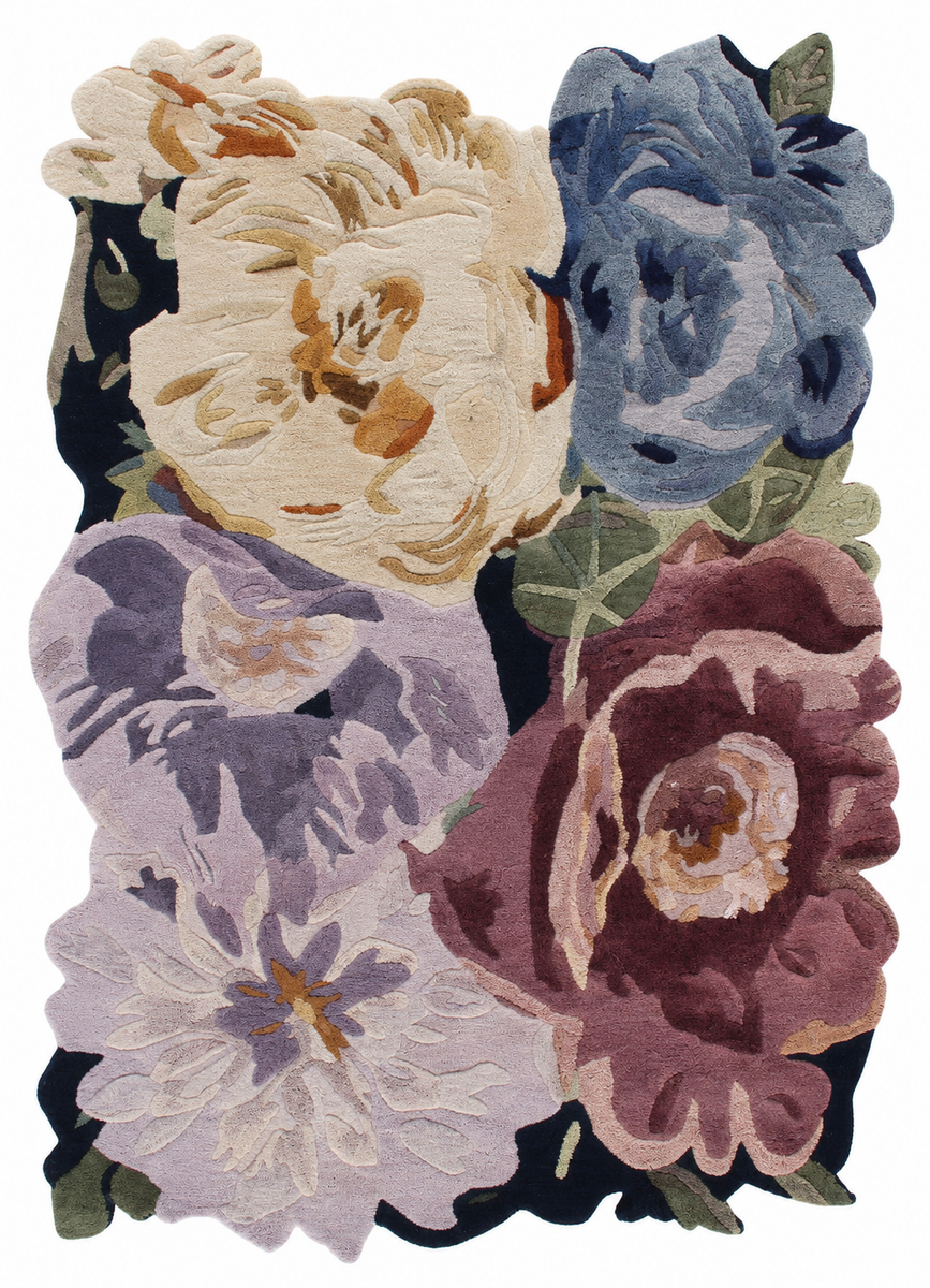 Hand-Tufted Wool Rug: Daisy Whimsy - Sabera Rugs
