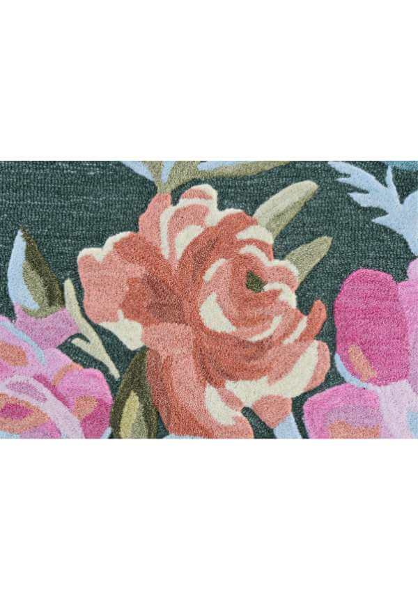 Seagreen Floral Area Rug