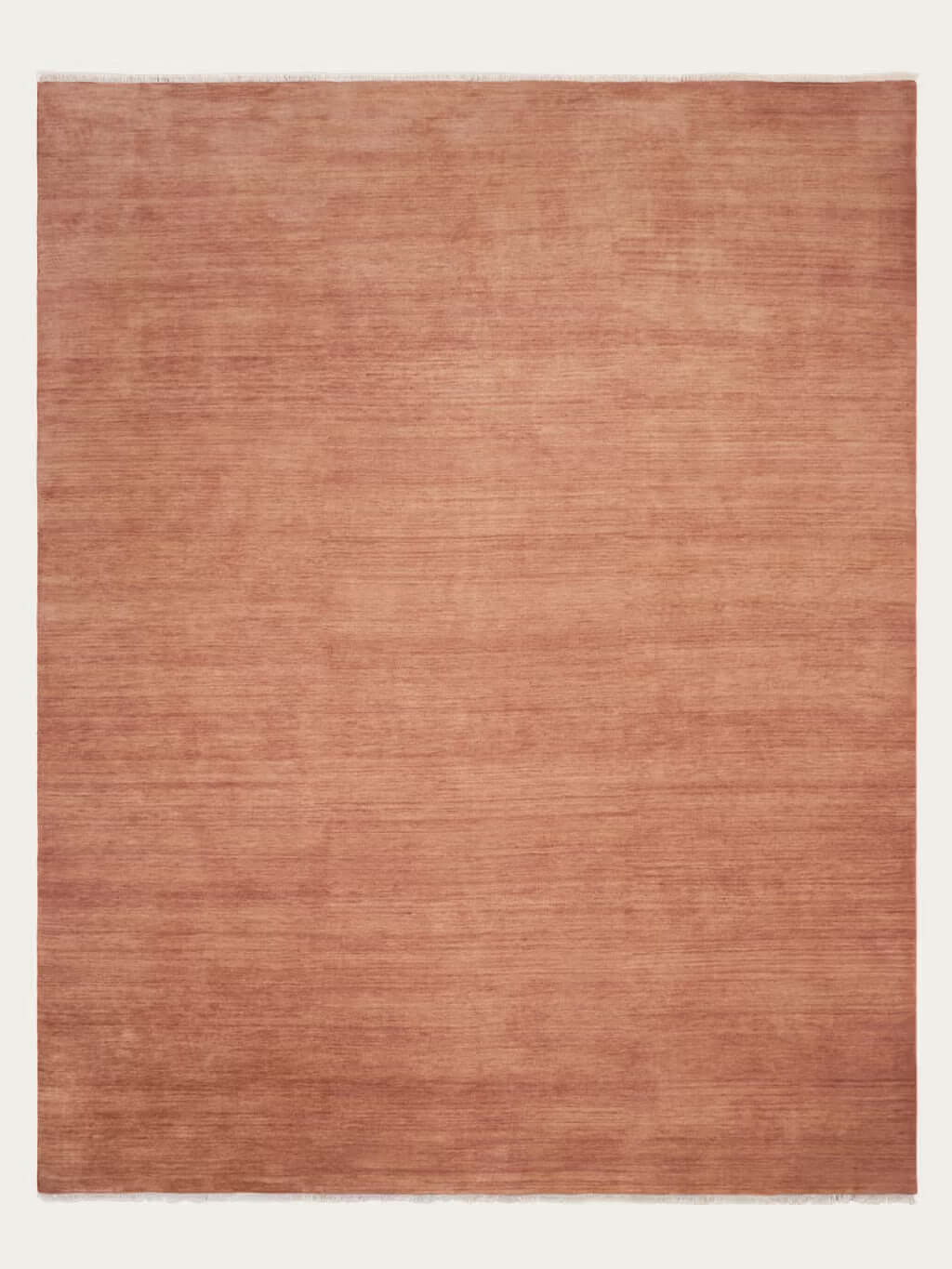 Salmon Hand-Tufted Wool Rug