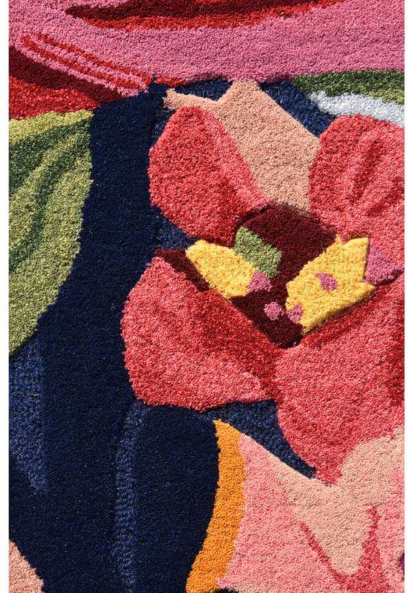 Orchid Floral Area Rug