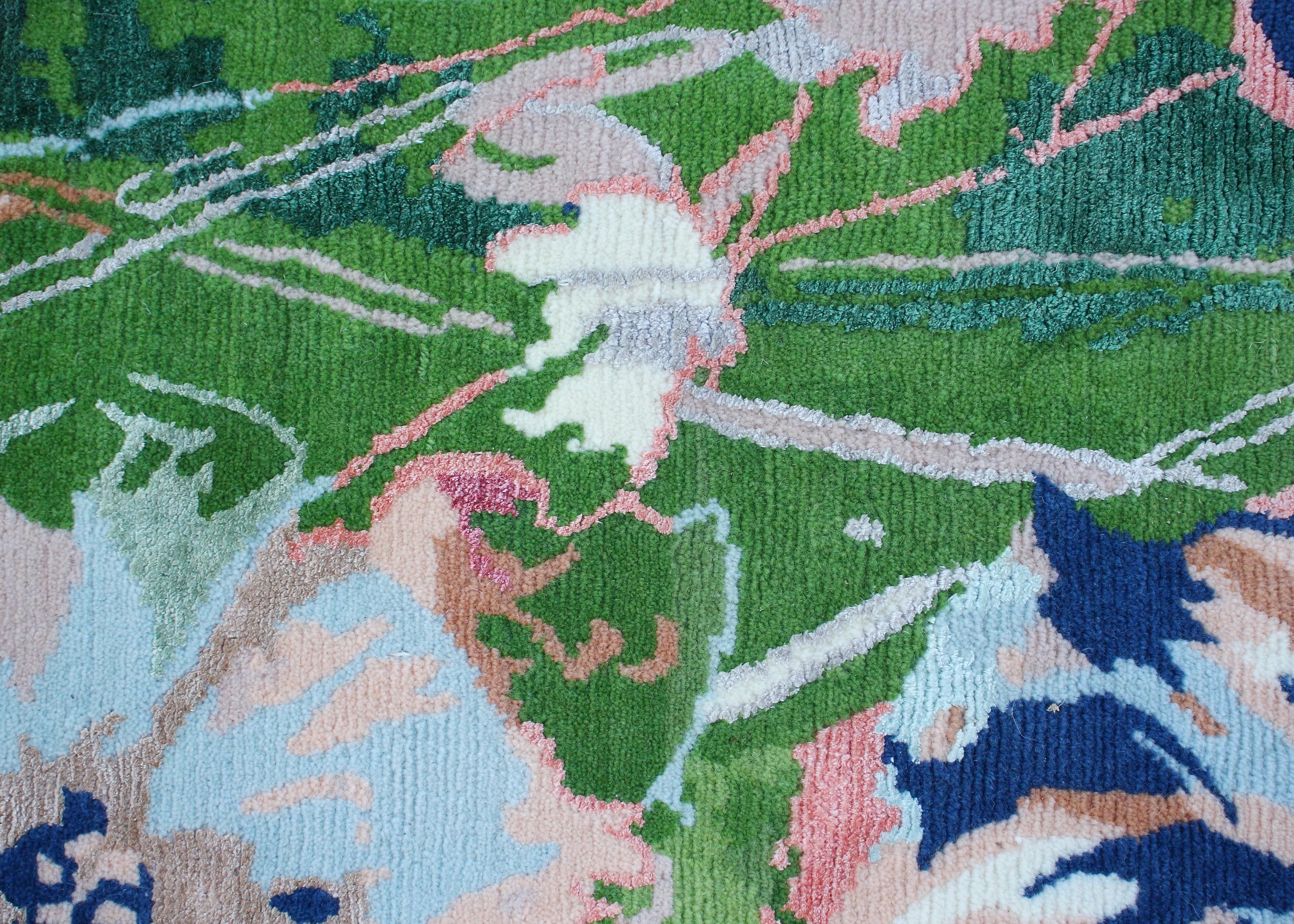 Verdant Bloom Hand-Tufted Rug