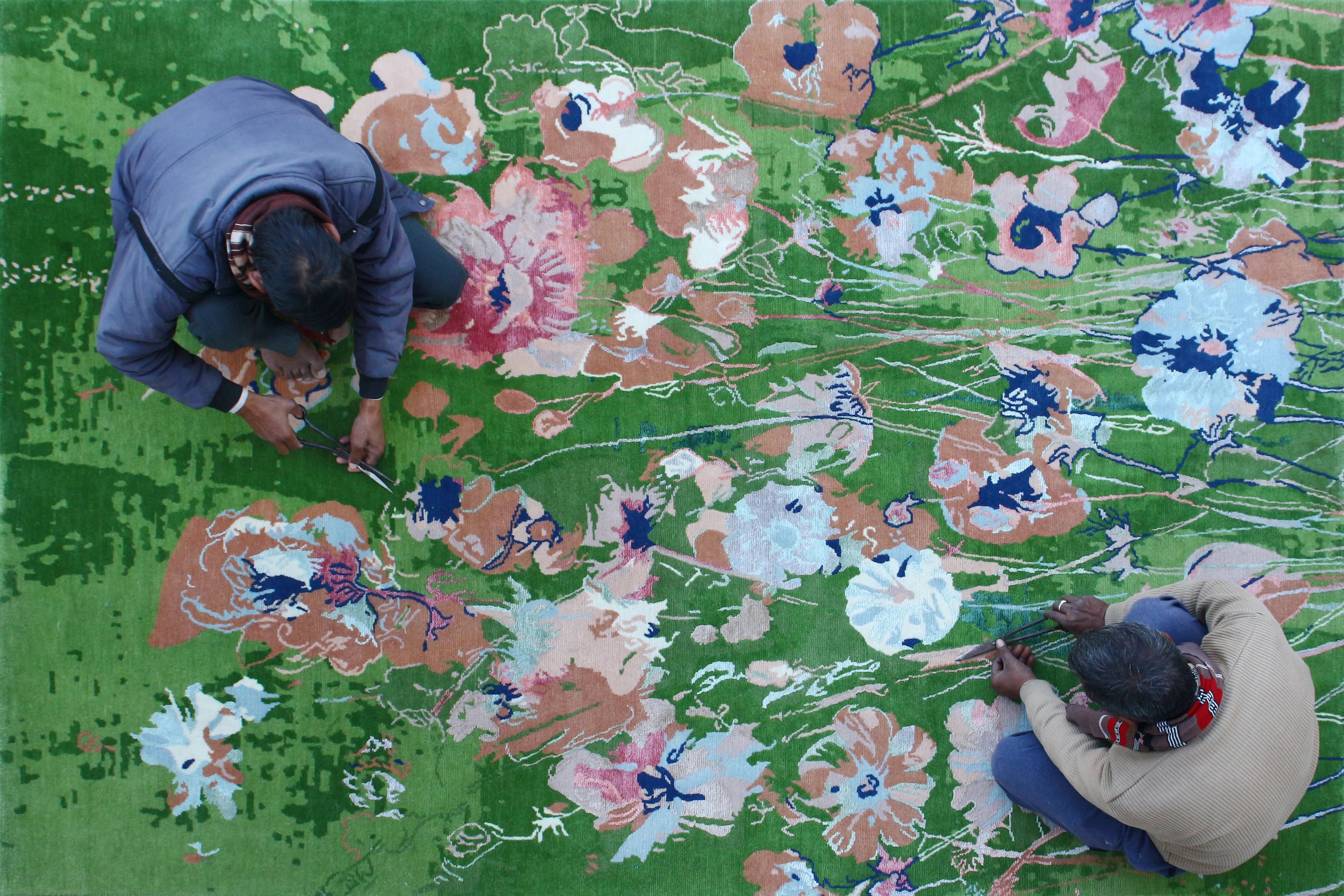 Verdant Bloom Hand-Tufted Rug