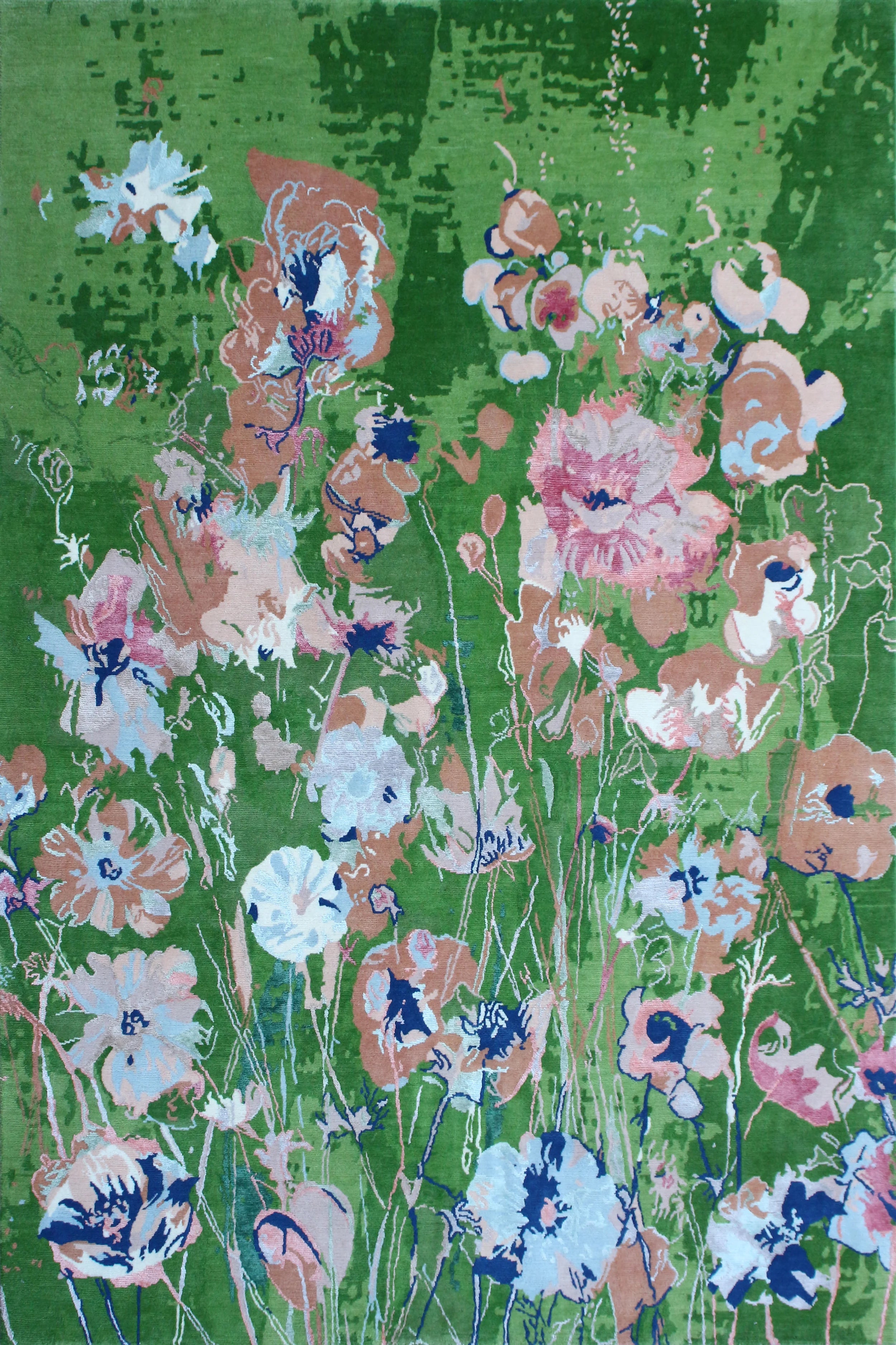 Verdant Bloom Hand-Tufted Rug