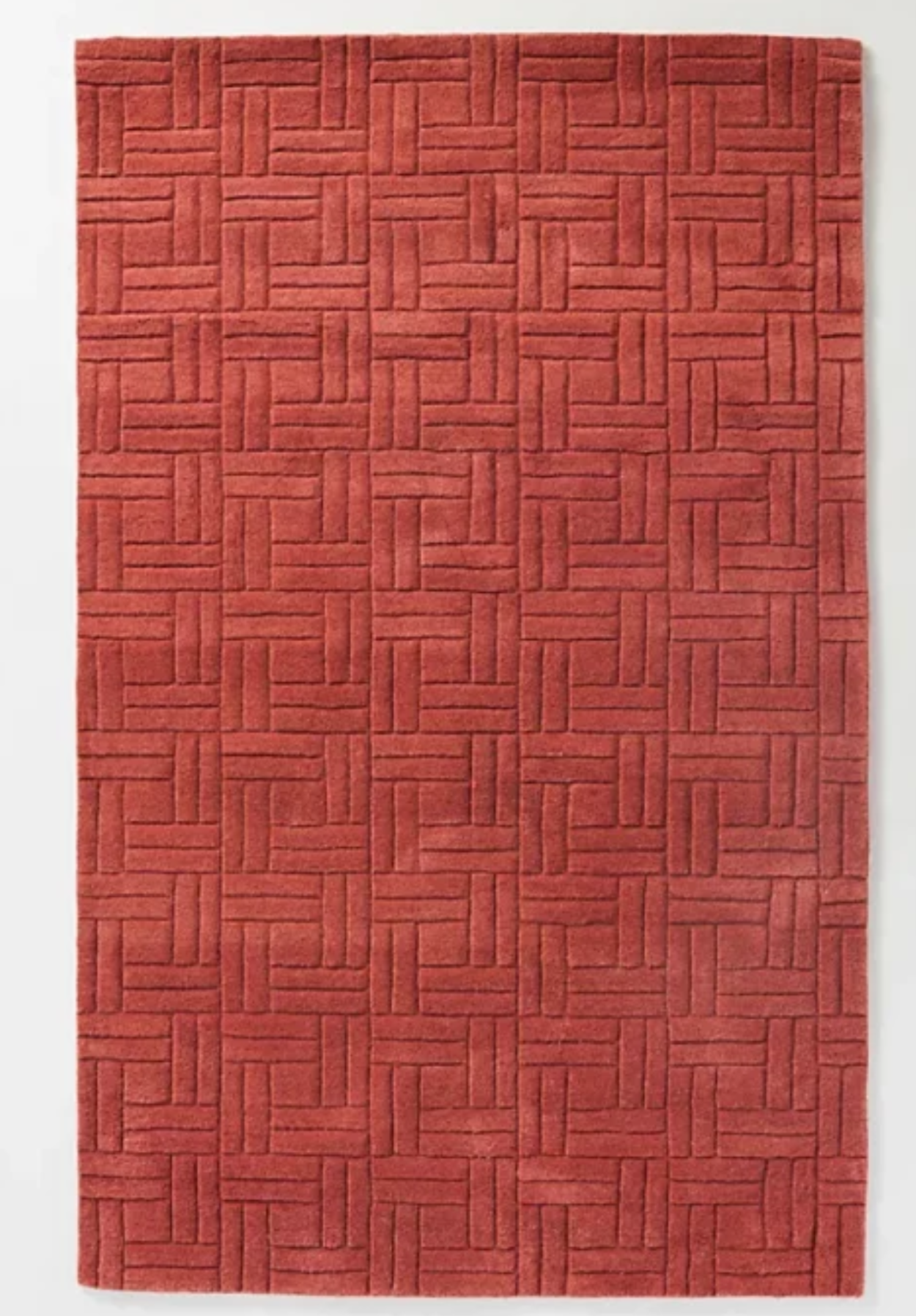 Ahara Red Handmade Tufted Rug: A Statement of Bold Elegance