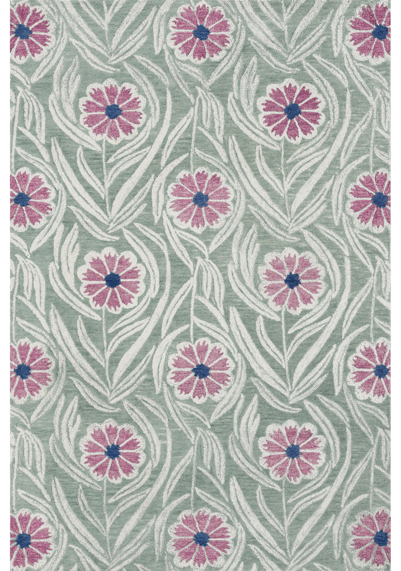 Pattern Floral Whimsical Rug Petal Rug - Luxurious Hand-Tufted Floral Design