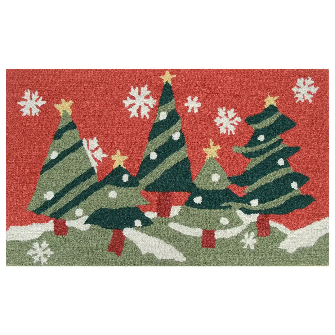 Loria Christmas Landscape Rug