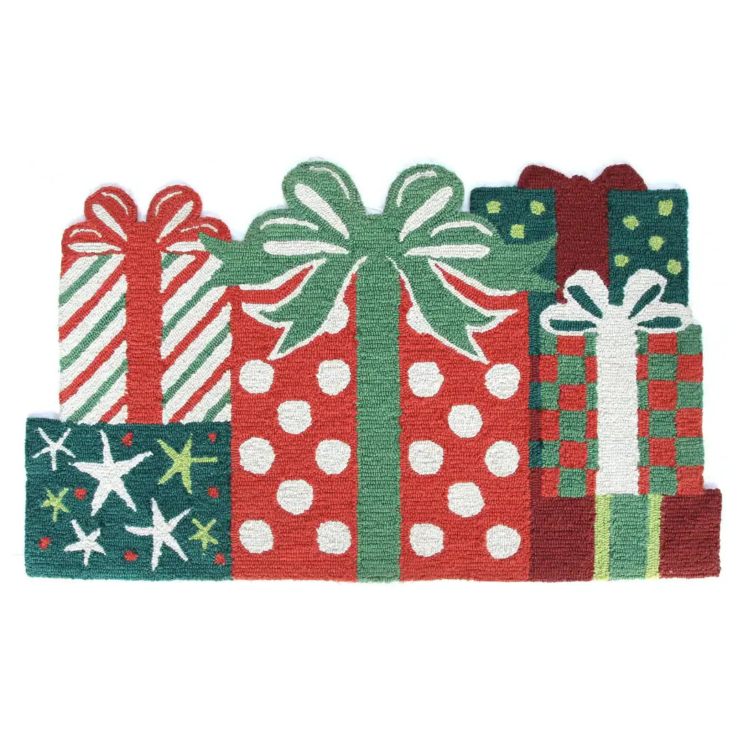 Presents Shaped Holiday Rug