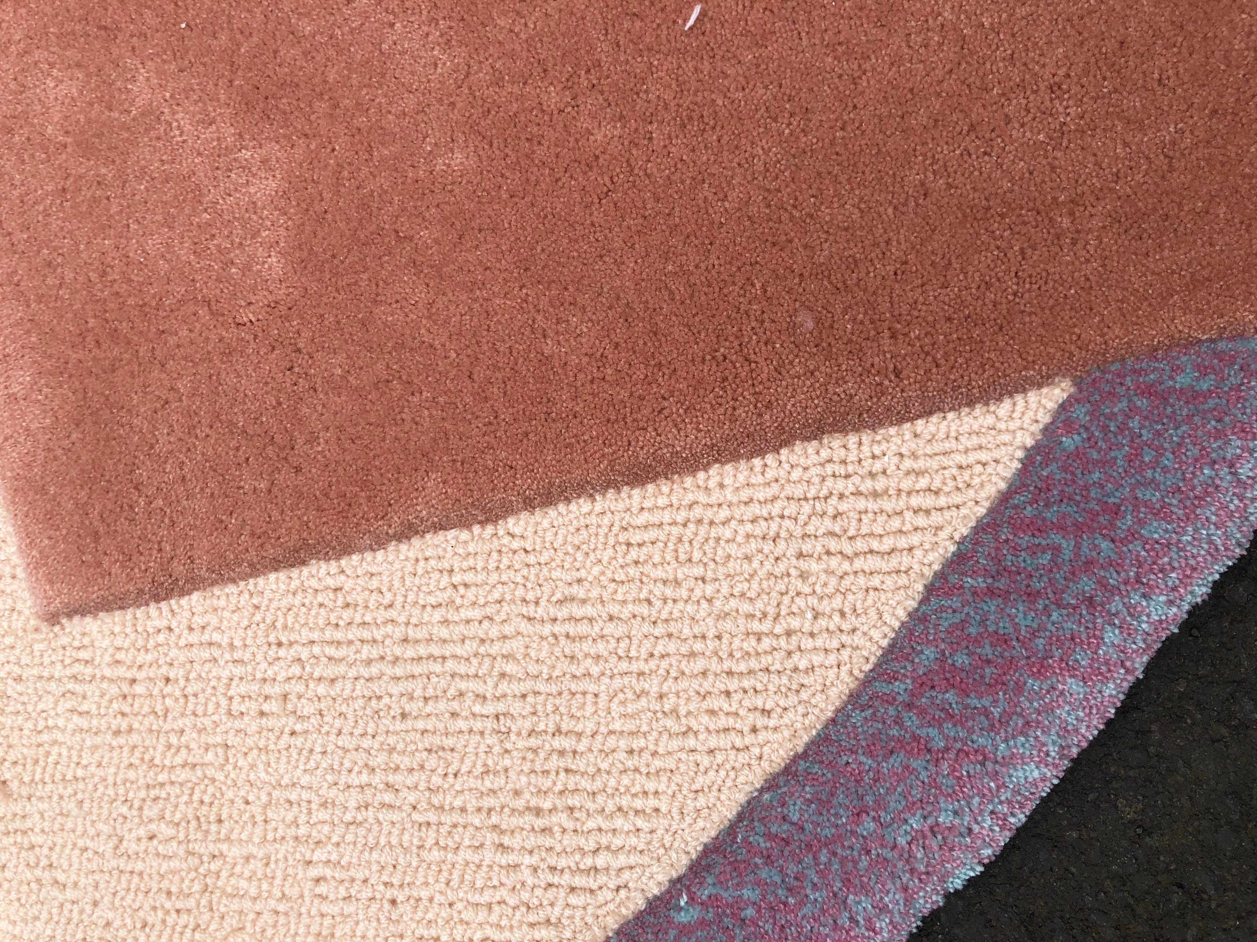 Irregular Shape with Contemporary Style with Shades of Terracotta Pink