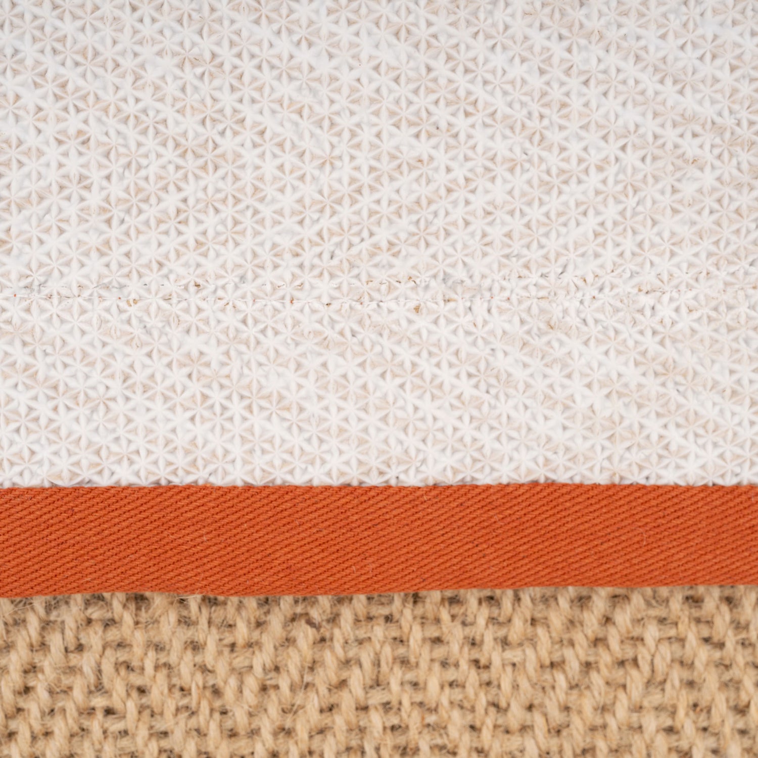 Terracotta Border Jute Rug