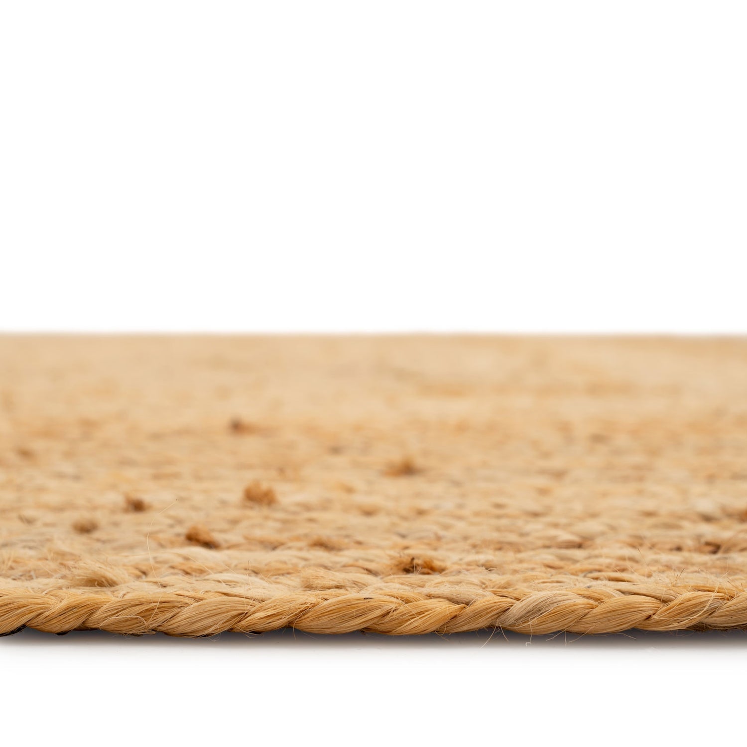 Natural Rustic Braided Jute Rug