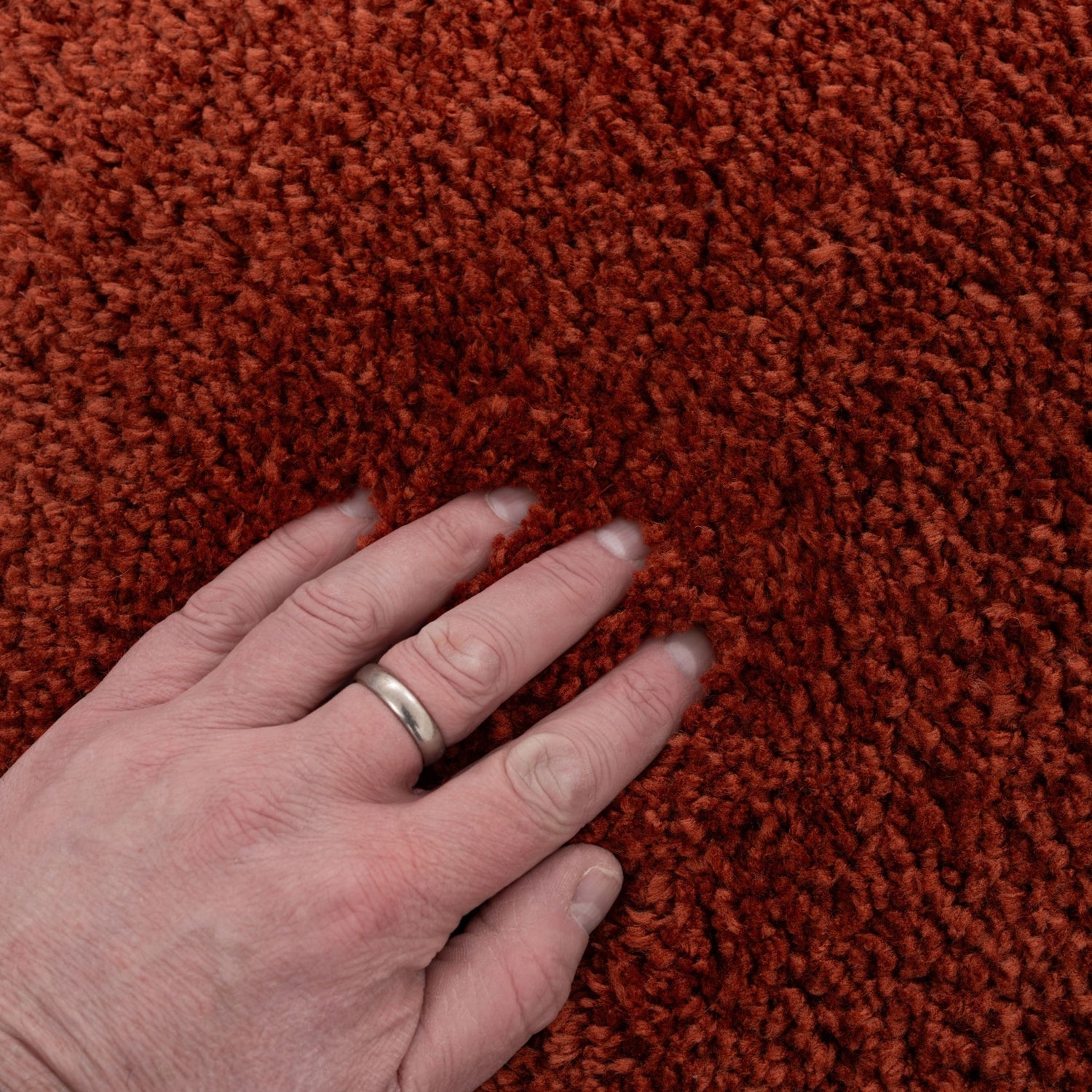 Premium Terracotta Shaggy Rug