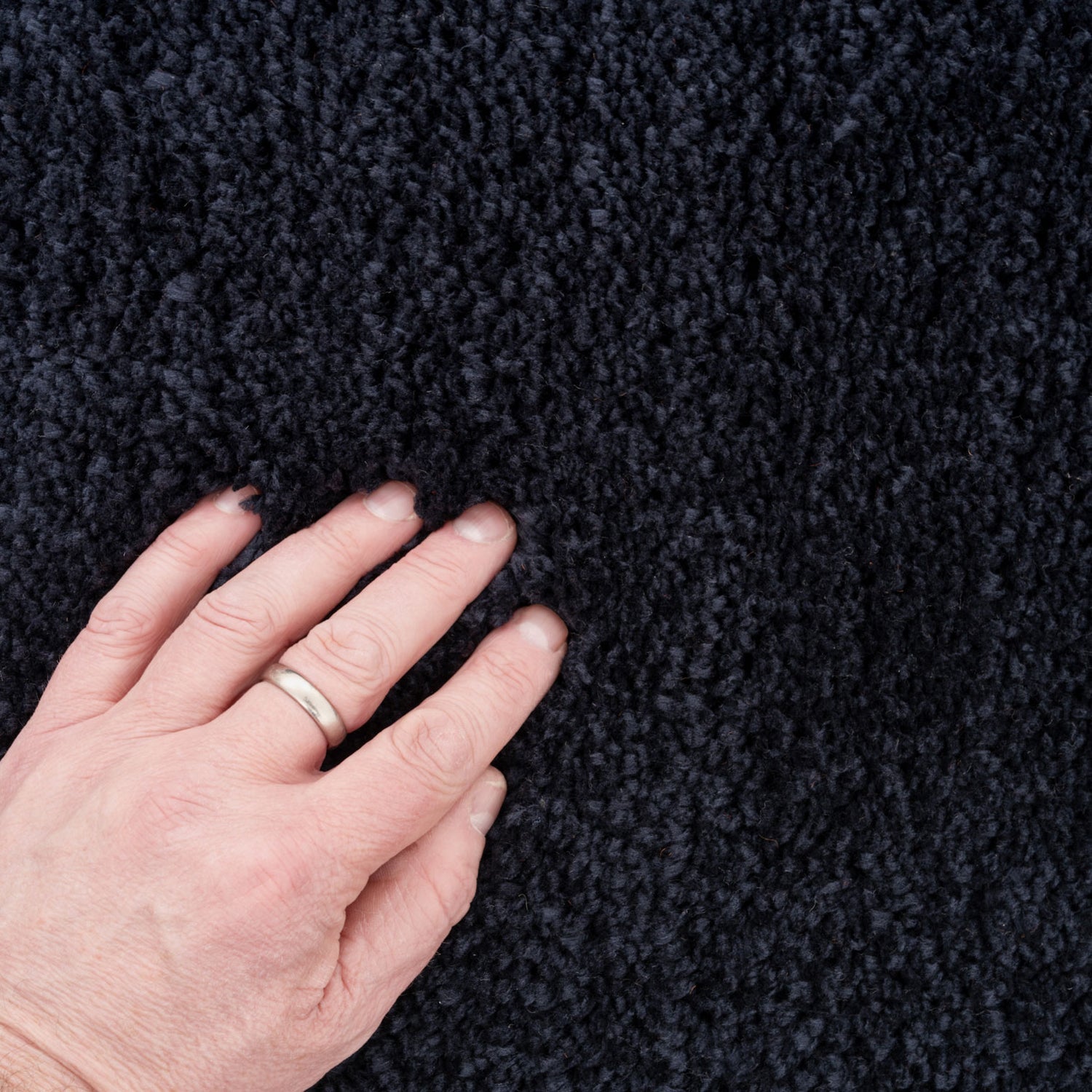 Premium Navy Shaggy Rug - Midnight Navy