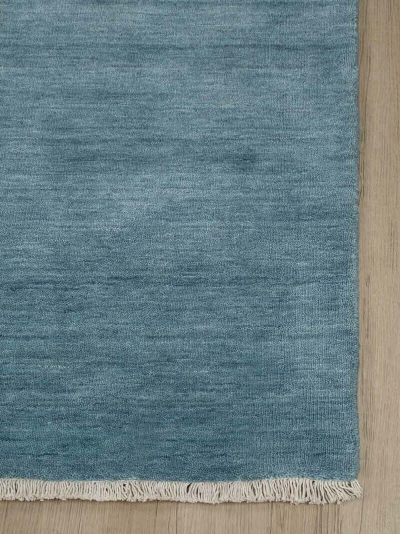 Serene SKY BLUE Hand Loom Rugs – Artisan Craftsmanship