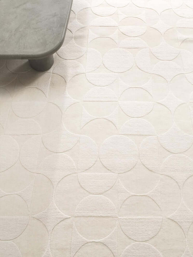 Buy MOONLIT Hand Tufted Ivory Rugs - Pure Wool