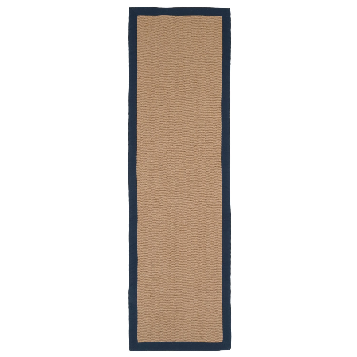 Navy Border Jute Rug