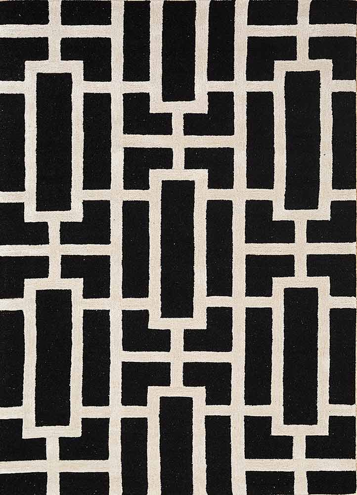 Ebony/White Hand Tufted Rugs - Elegance & Style