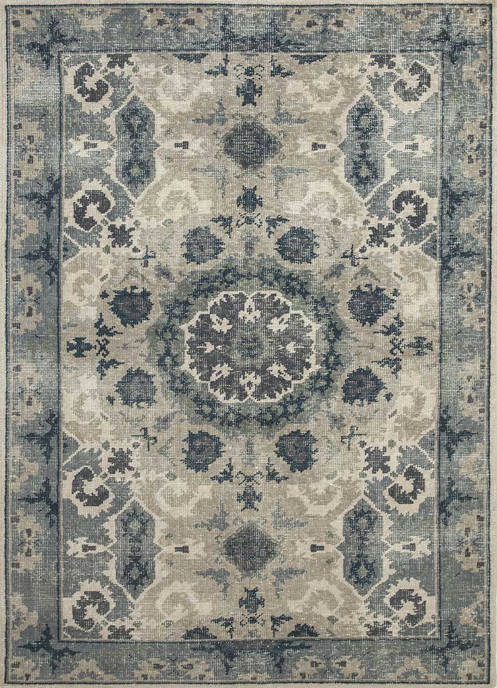 Silver Gray/Smoke Blue Hand Knotted Rugs