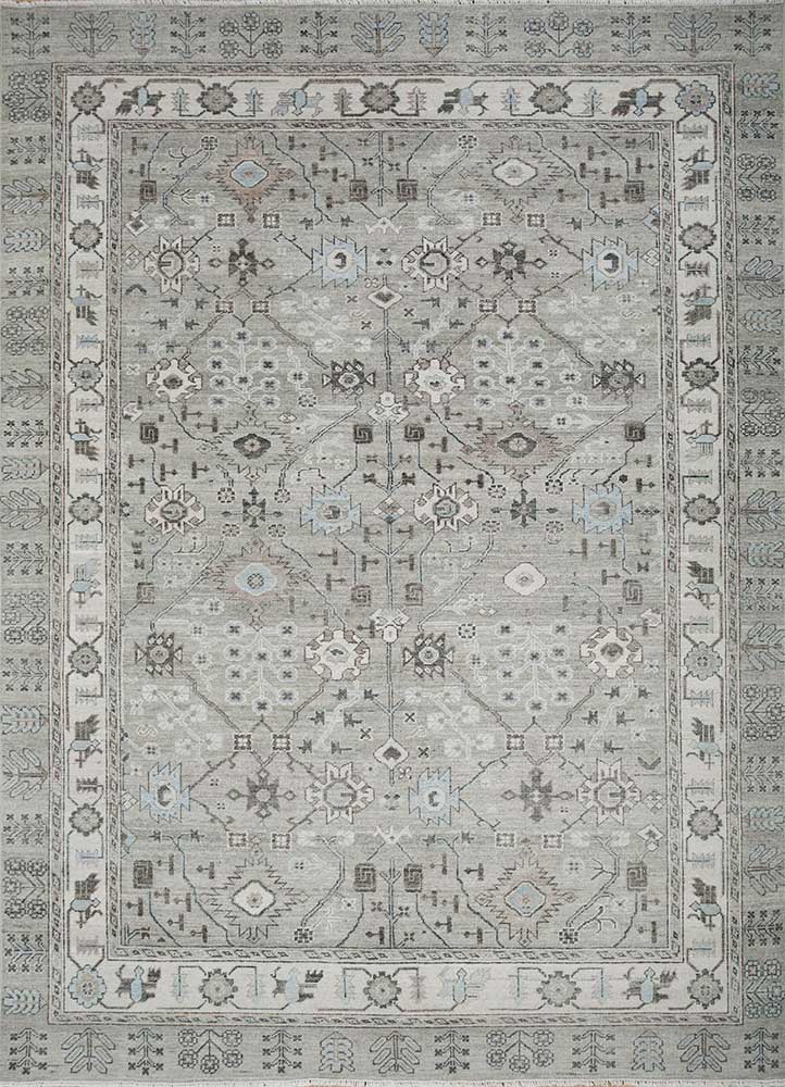 Plaza Taupe/Antique White Hand Knotted Rugs