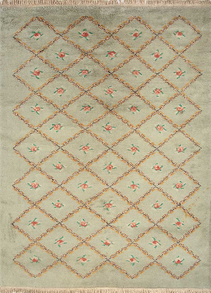 Sea Green/Sea Green Hand Knotted Rugs