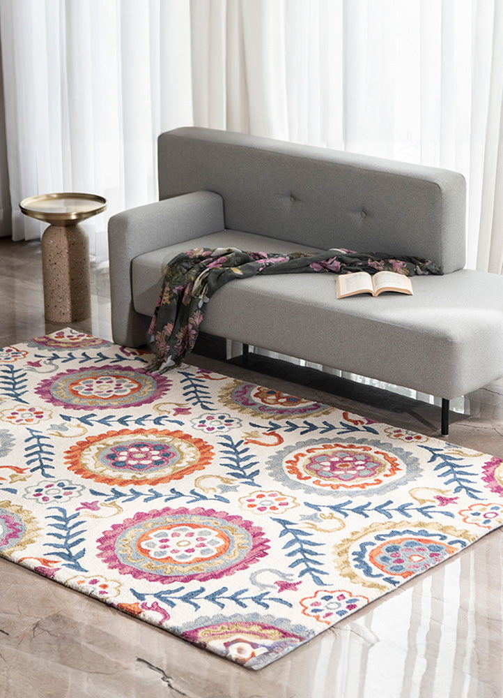 Mosaic Bloom Wool Rug