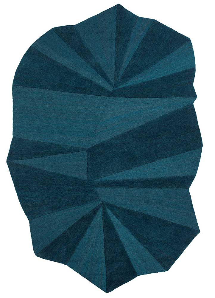 Peacock Blue/Peacock Blue Hand Tufted Rugs