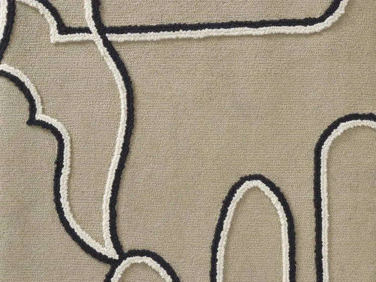 Embro Line Textured Wool Rug