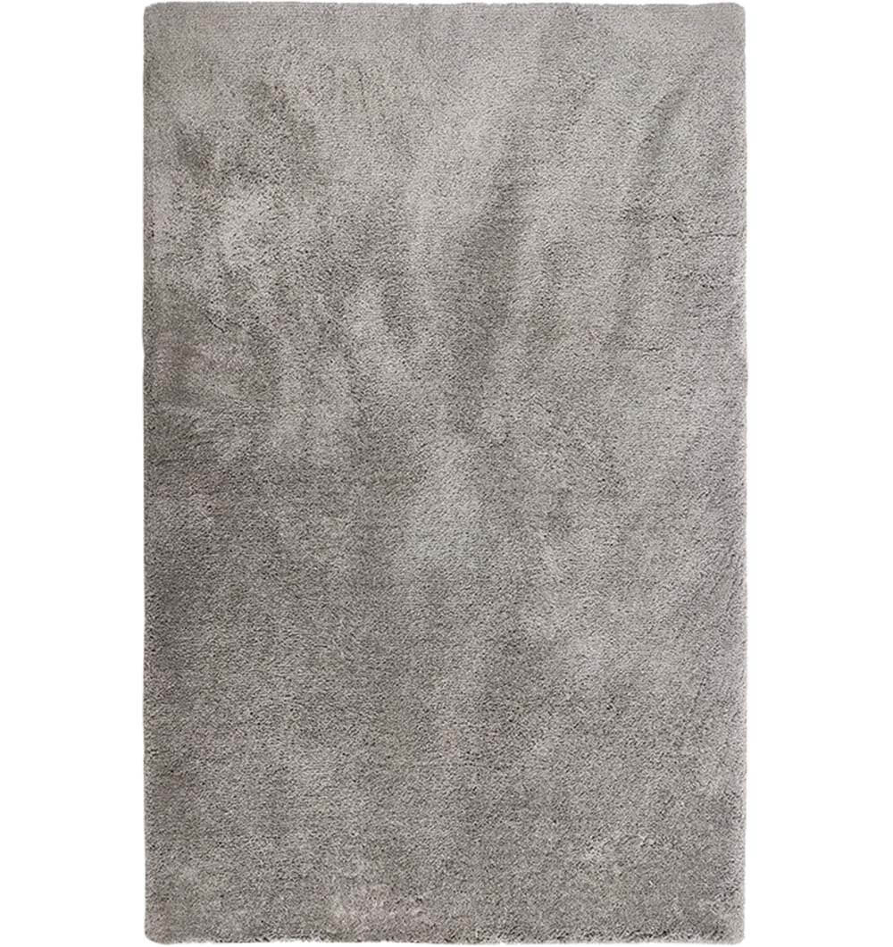 Grey Handmade Shaggy Rug For Livingroom