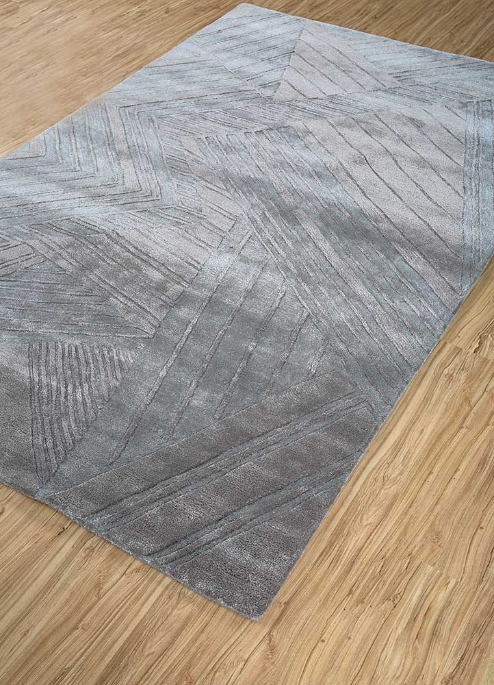 Glacier Gray/Nickel Hand Tufted Rugs