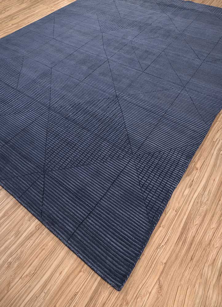 Indigo Blue Hand Loom Rugs - Basis Collection