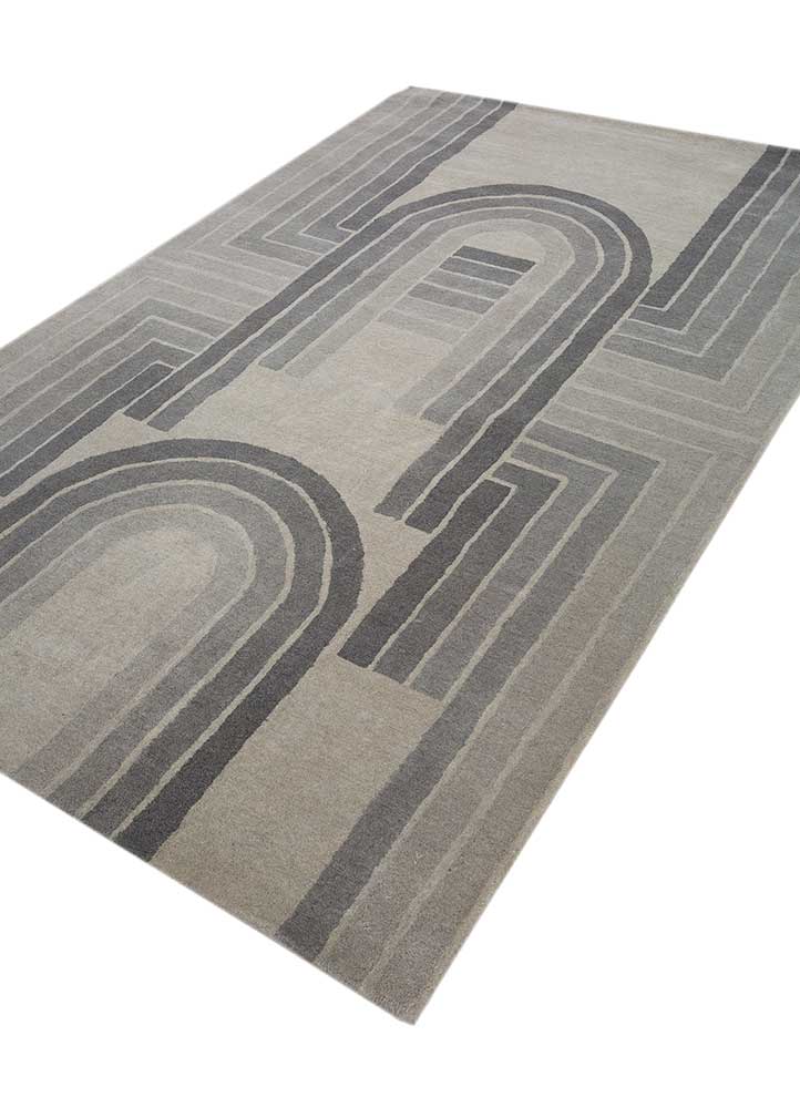 Silver Ash/London Fog Hand Tufted Rugs