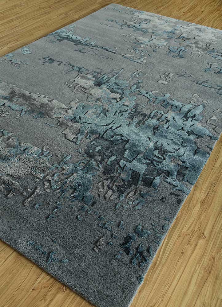 Skyline Blue/Dark Denim Hand Tufted Rugs