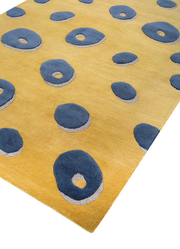 Golden Apricot/Blue Heaven Hand Tufted Rugs