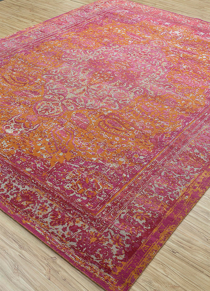 Sunset/Oyster Hand Knotted Rugs