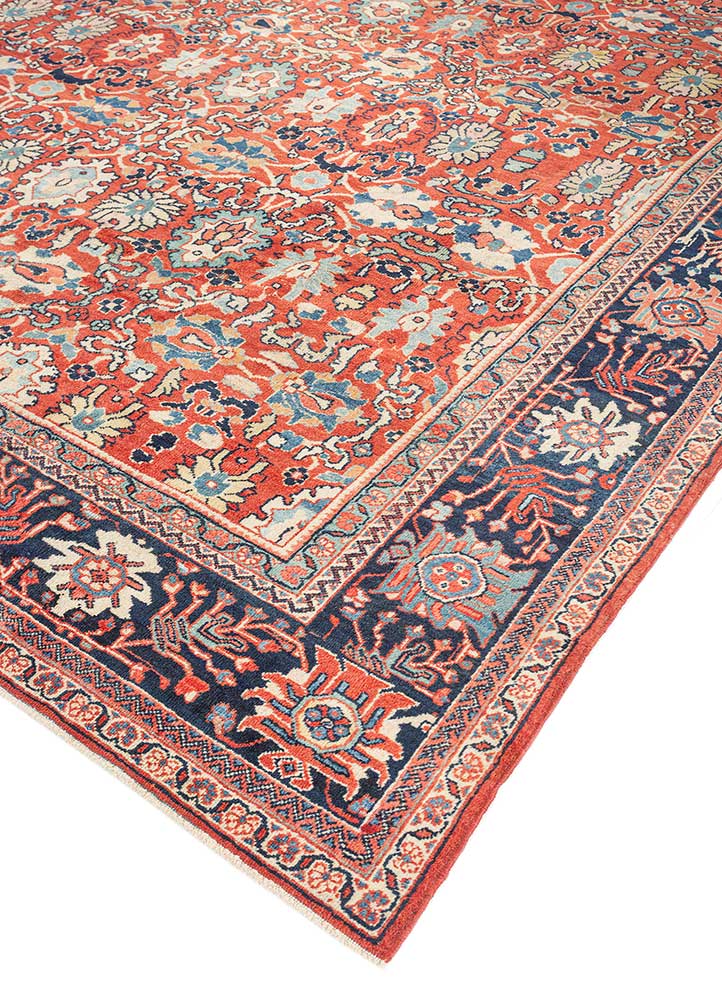 Ribbon Red/Deep Navy Hand Knotted Rugs