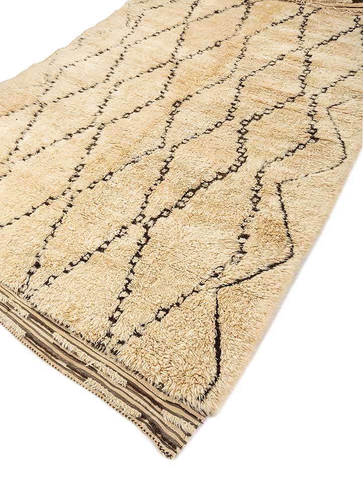 Italian Straw/Mahogany Moroccan Rugs