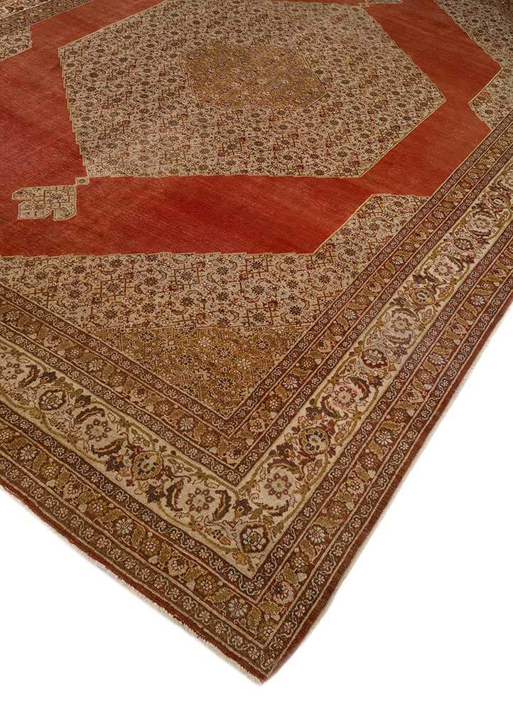 Russet/Honey Yellow Hand Knotted Rugs