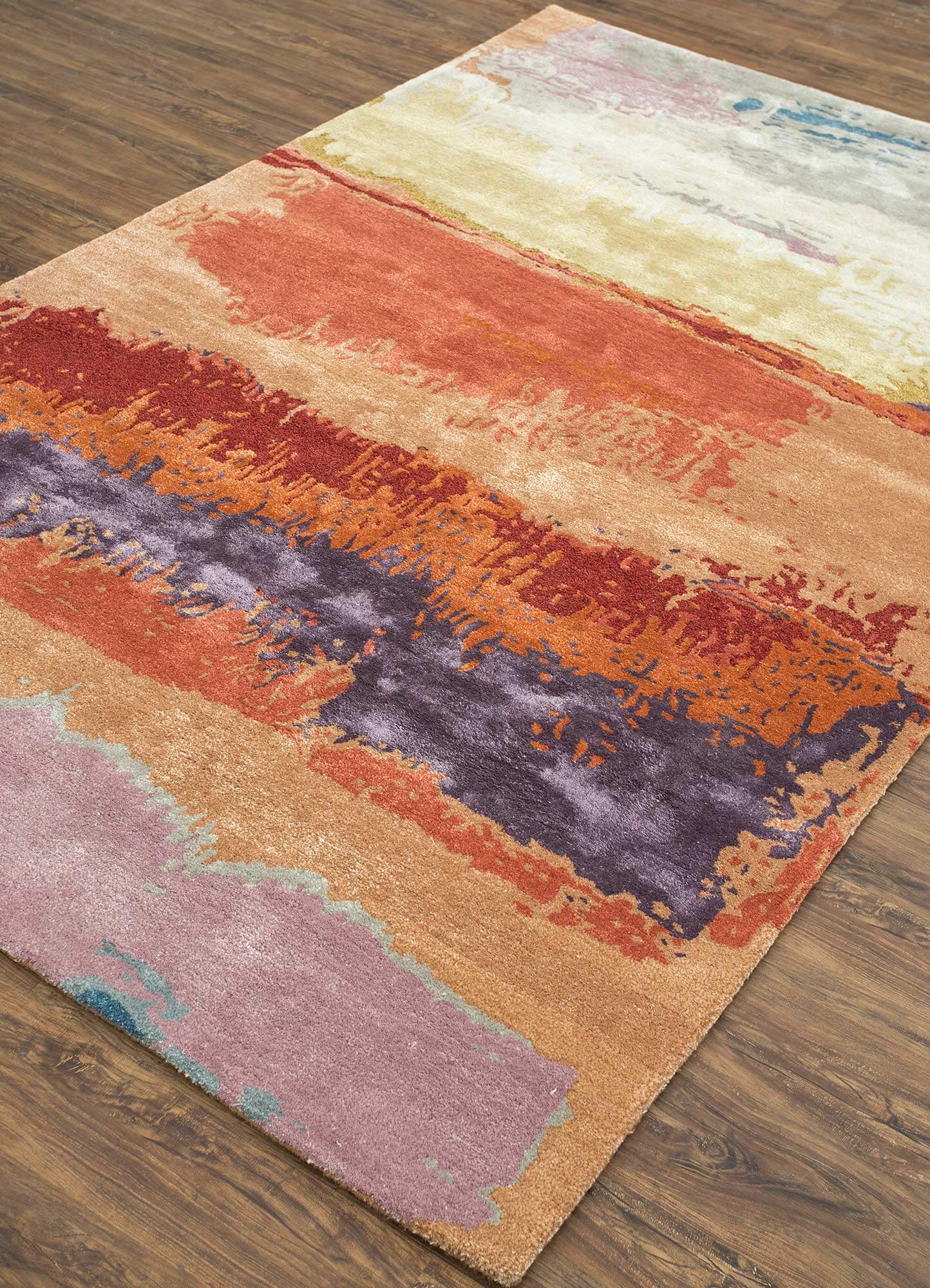 Apricot/Wistful Mauve Hand Tufted Rugs