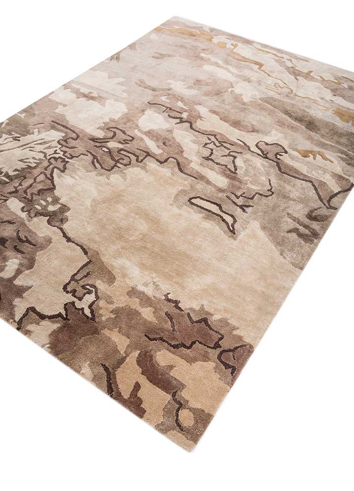 Medium Tan/Stucco Hand Tufted Rug