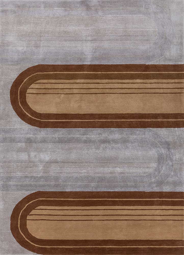 Varune ashwood/light peach hand tufted Rug