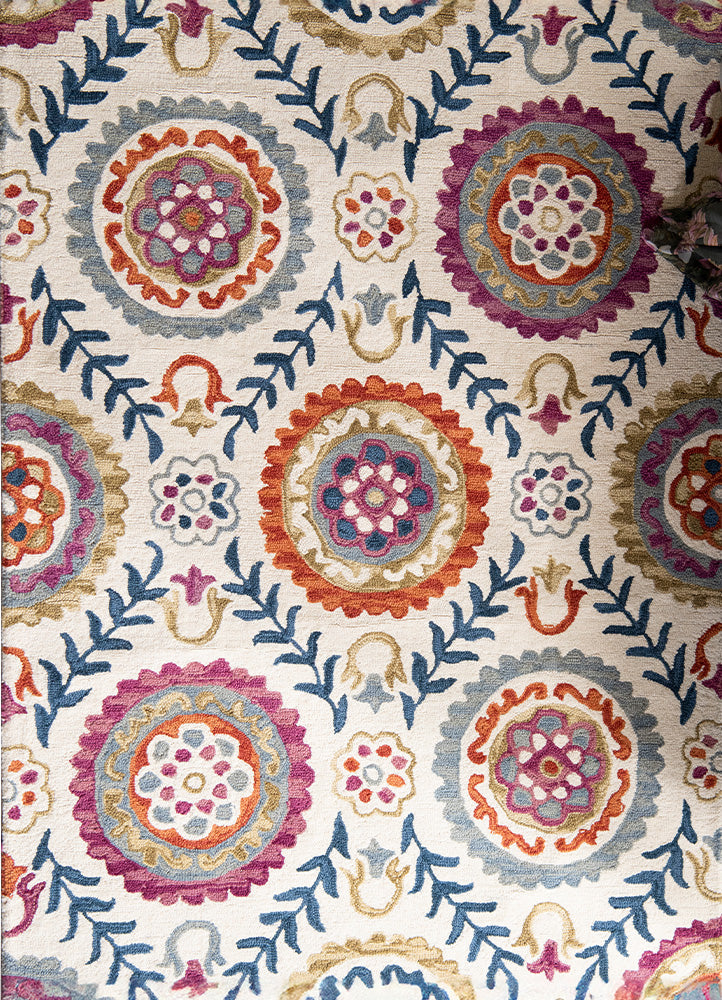 Mosaic Bloom Wool Rug
