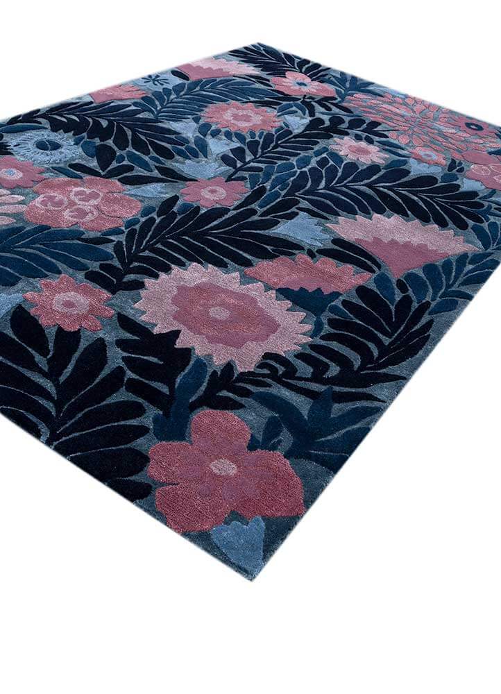 Indigo Blue/Medieval Blue Hand Tufted Rugs