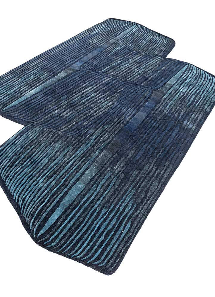 Ocean Blue Hand Tufted Rugs