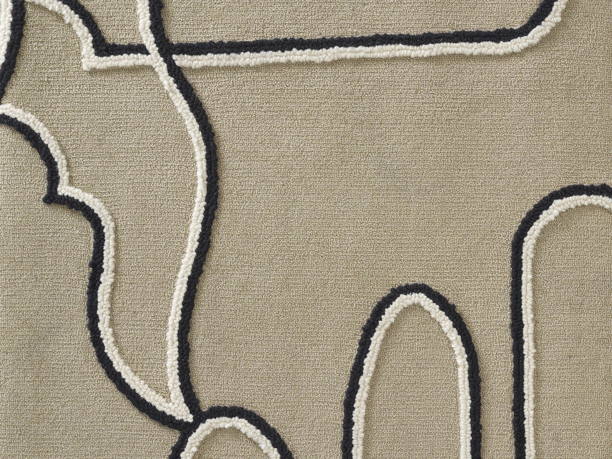 Embro Line Textured Wool Rug