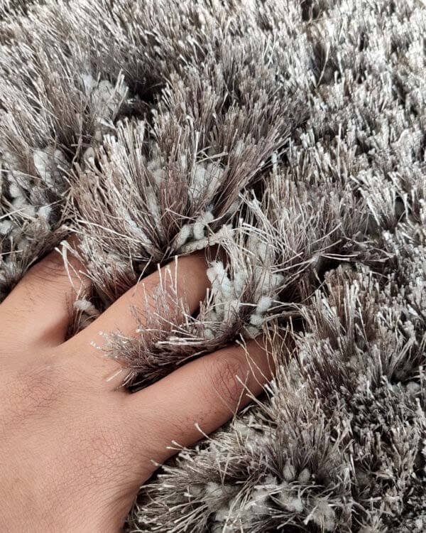 Grey Shaggy Rug For Home Decor