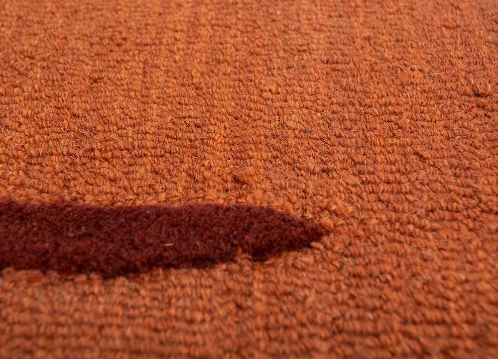 Outrageous Orange Hand Tufted Rugs