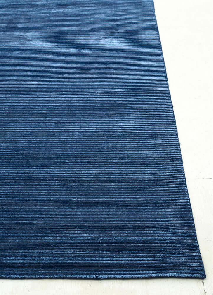 Navy Blue Hand Loom Rugs - Basis Collection