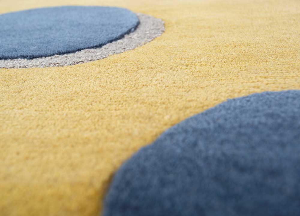 Golden Apricot/Blue Heaven Hand Tufted Rugs