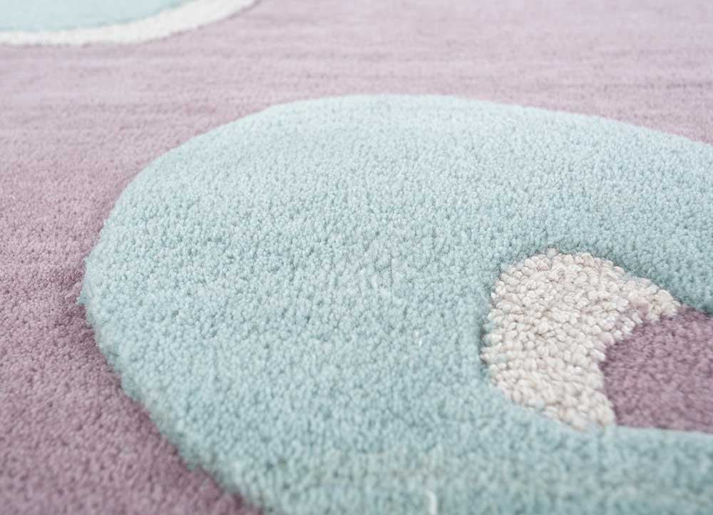 Wistful Mauve/Light Sea Mist Hand Tufted Rugs