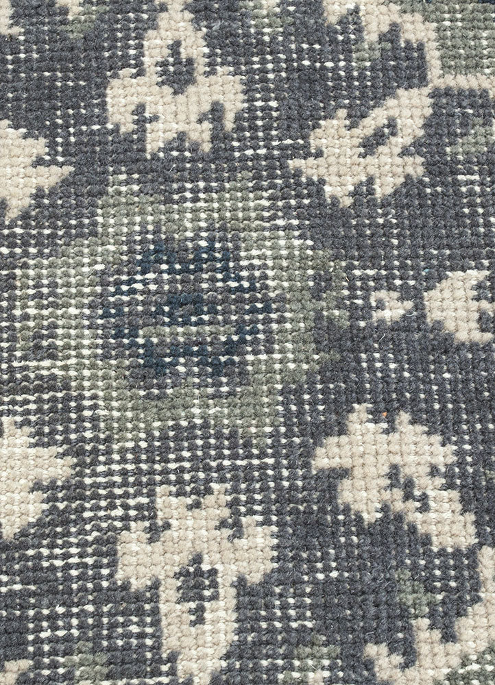 Silver Gray/Smoke Blue Hand Knotted Rugs