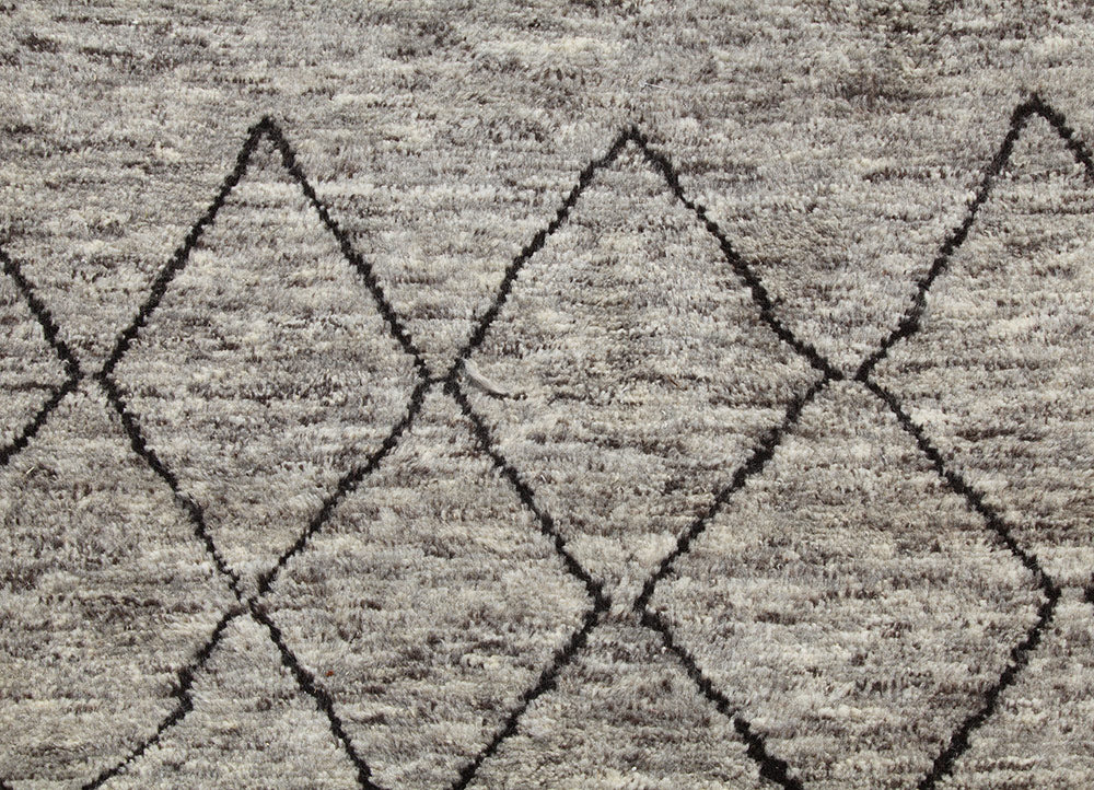 Natural Gray/Natural Gray Moroccan Rugs